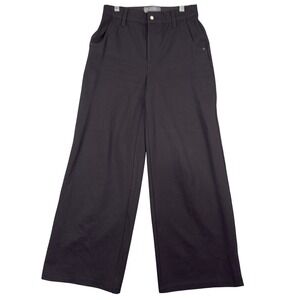 WIT & WISDOM Black Wide Leg Cropped Pants Womens Size 0P